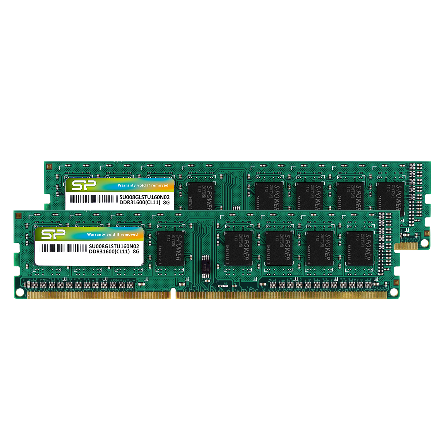 Silicon Power DDR3L 16GB(8GBx2) 1600MT/s (PC3L-12800) 1.35V Desktop UDIMM