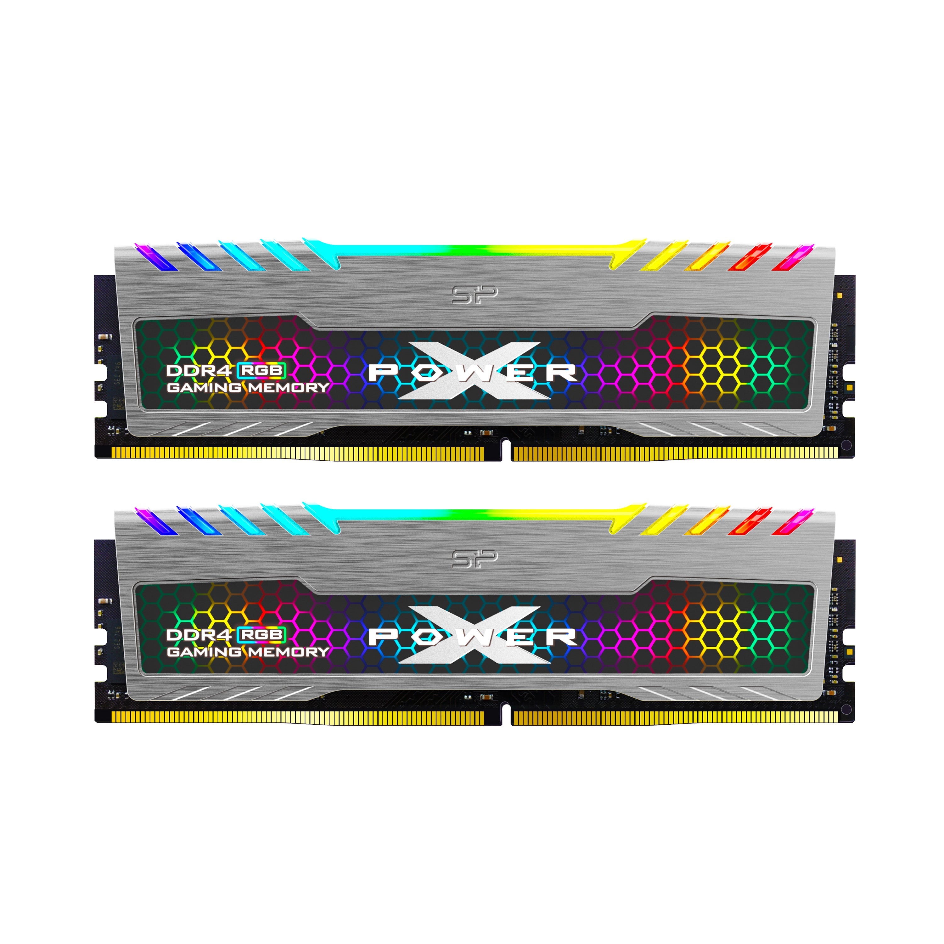 Silicon Power XPOWER RGB Turbine Gaming DDR4 3200MT/s (PC4 25600) 16GB(8GBx2)-32GB(16GBx2) Dual Pack 1.35V Desktop Unbuffered DIMM