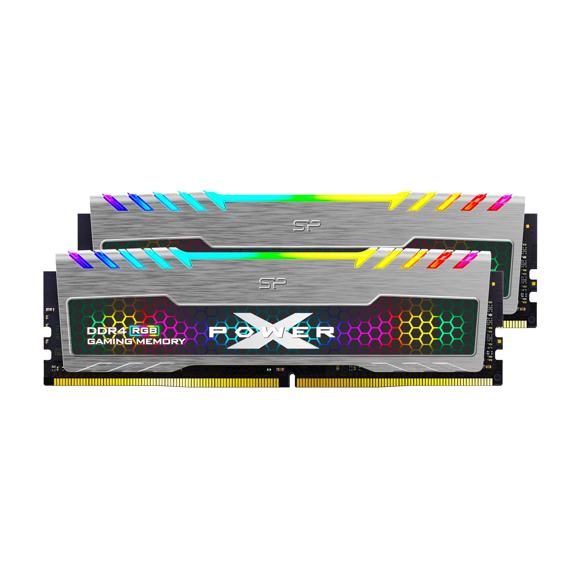 Silicon Power XPOWER RGB Turbine Gaming DDR4 3200MT/s (PC4 25600) 16GB(8GBx2)-32GB(16GBx2) Dual Pack 1.35V Desktop Unbuffered DIMM