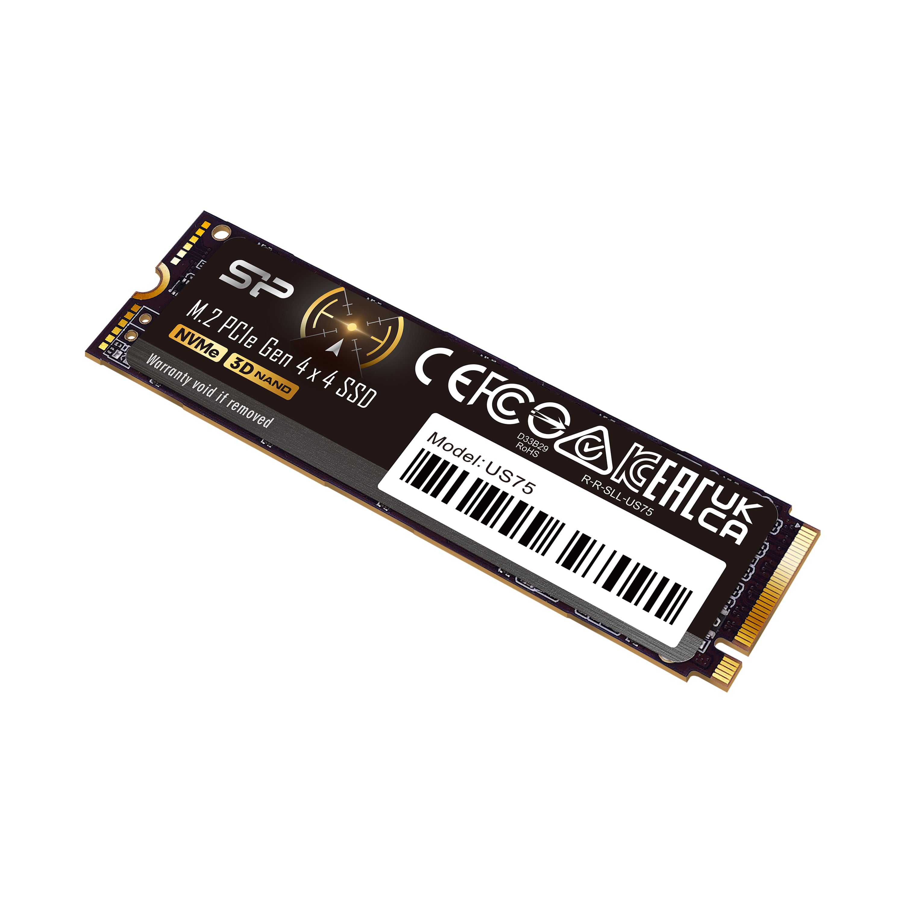 Silicon Power US75 1TB-4TB NVMe Gen4x4 M.2 2280 Internal Solid State Drive Compatible with PS5