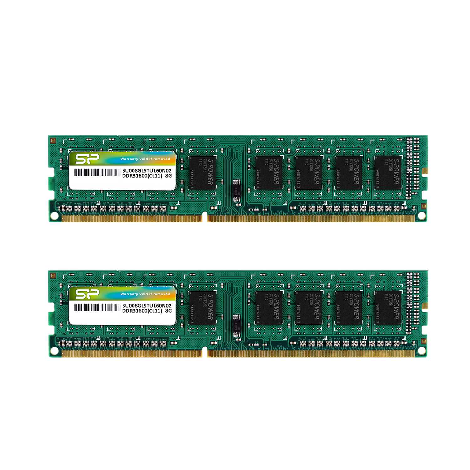 Silicon Power DDR3L 16GB(8GBx2) 1600MT/s (PC3L-12800) 1.35V Desktop UDIMM