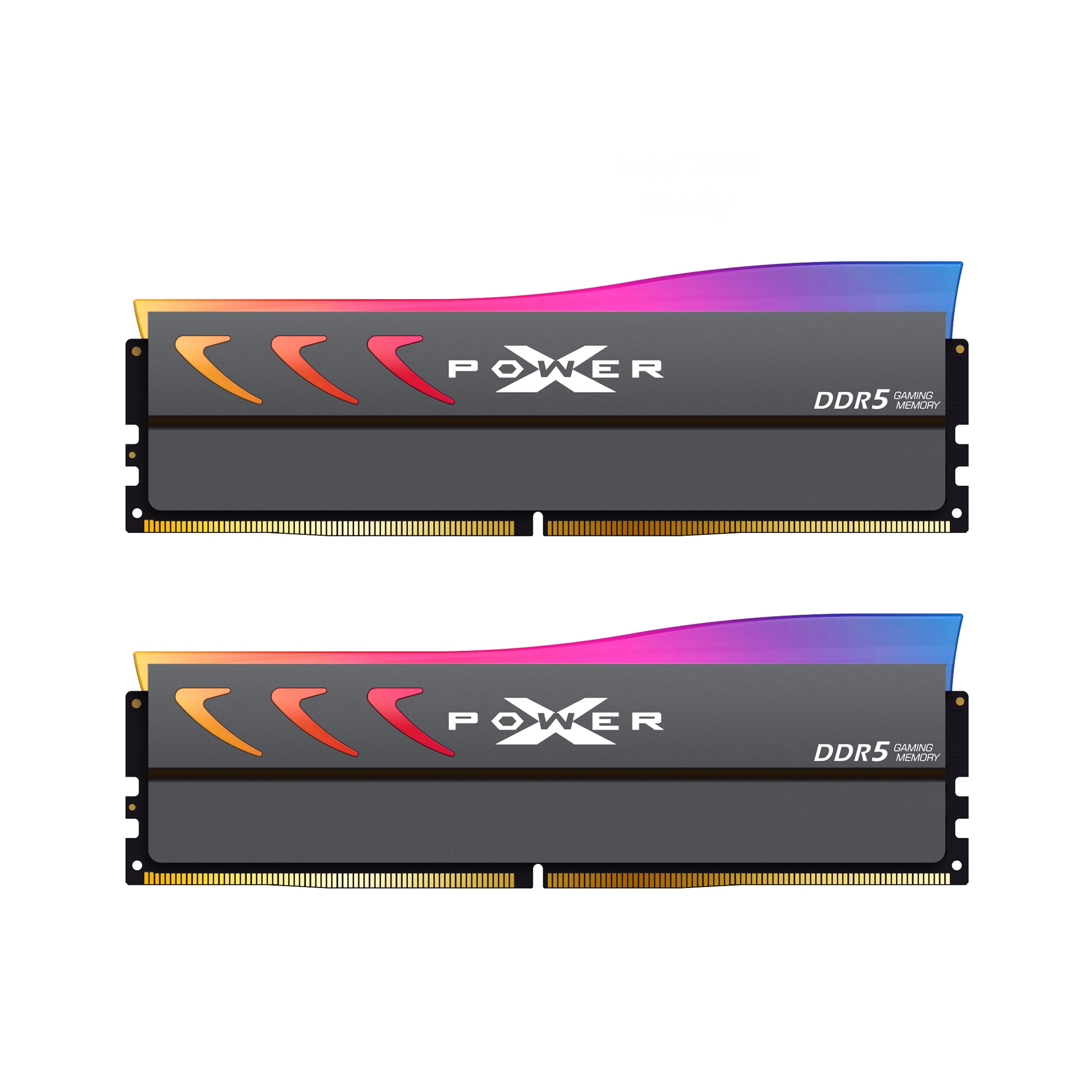 Silicon Power Storm RGB DDR5 6000MT/s (PC5-48000) CL38 64GB(32GBx2) Dual Pack 1.35V Desktop Unbuffered DIMM