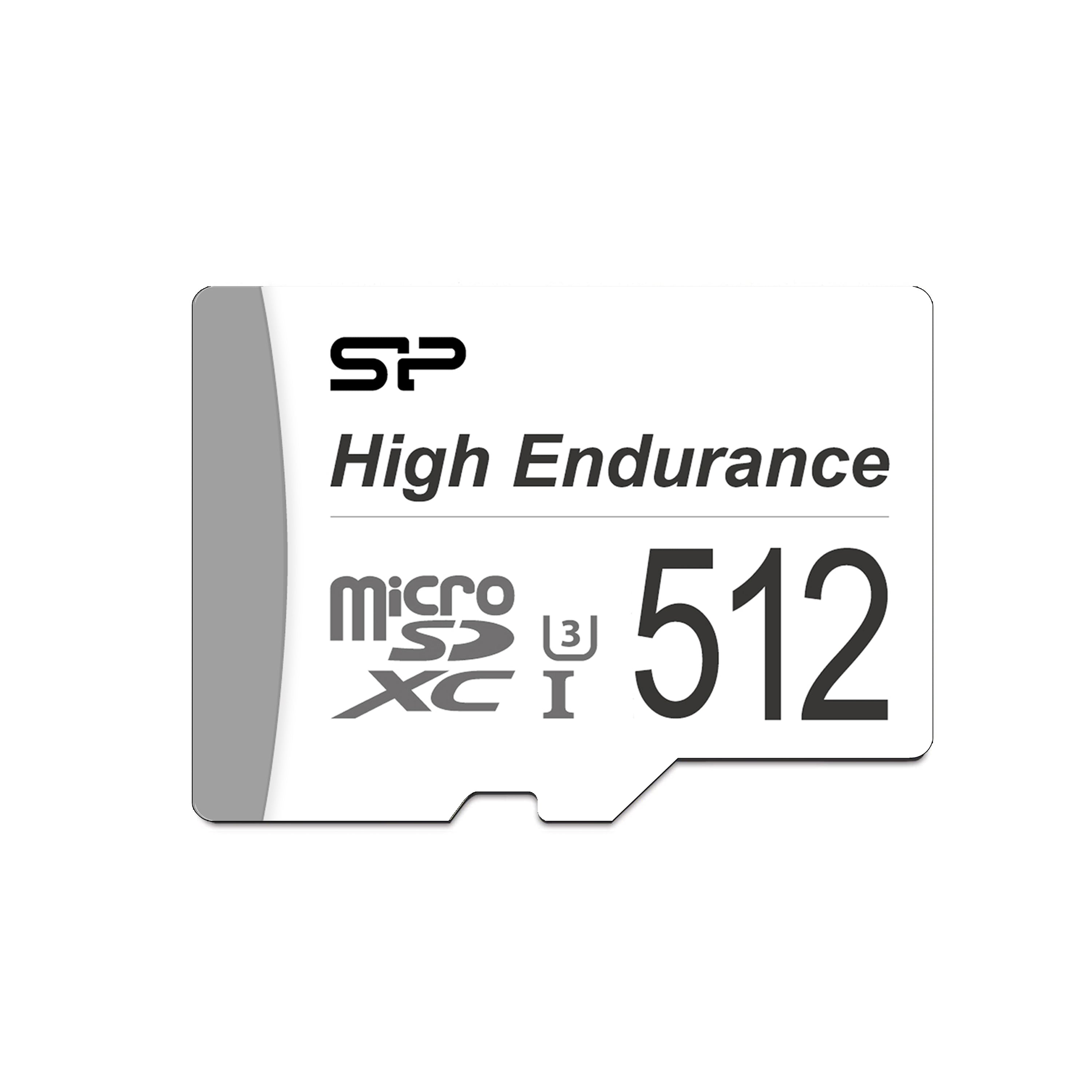 Silicon Power 128GB-512GB High Endurance MicroSD Memory Card with Adapter