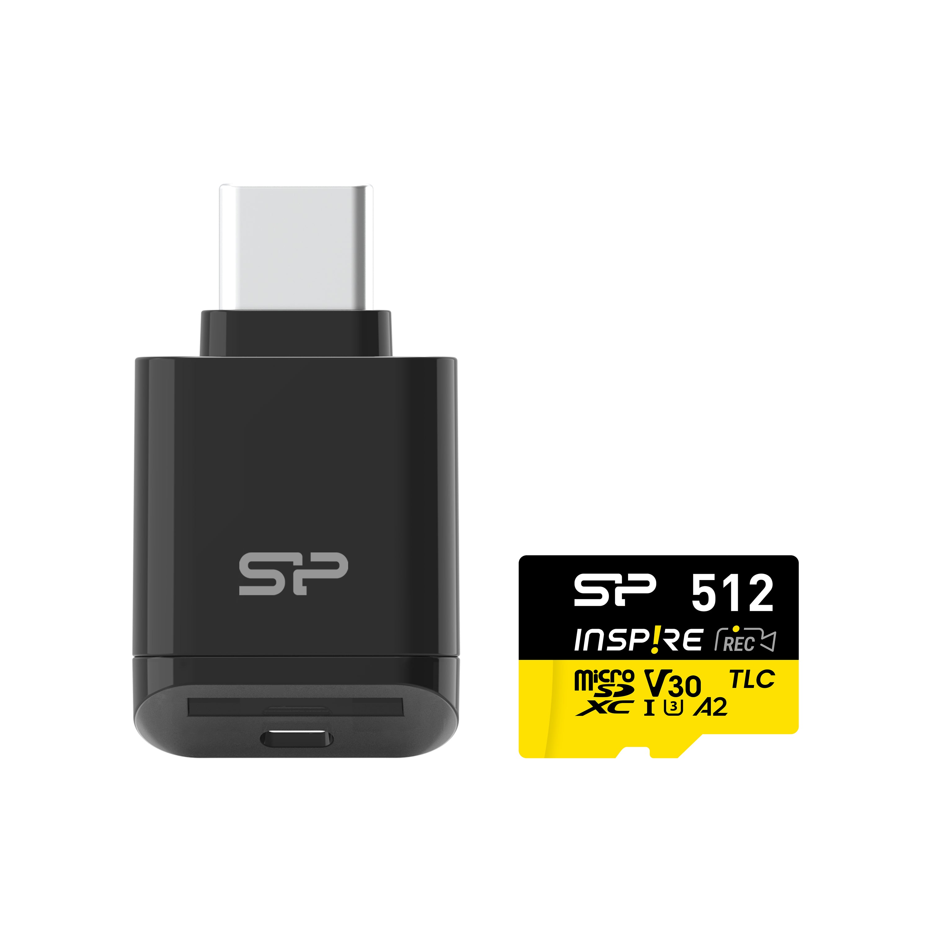 Silicon Power 128GB-1TB Inspire UHS-1(U3) V30 MicroSD Memory Card with Card Reader