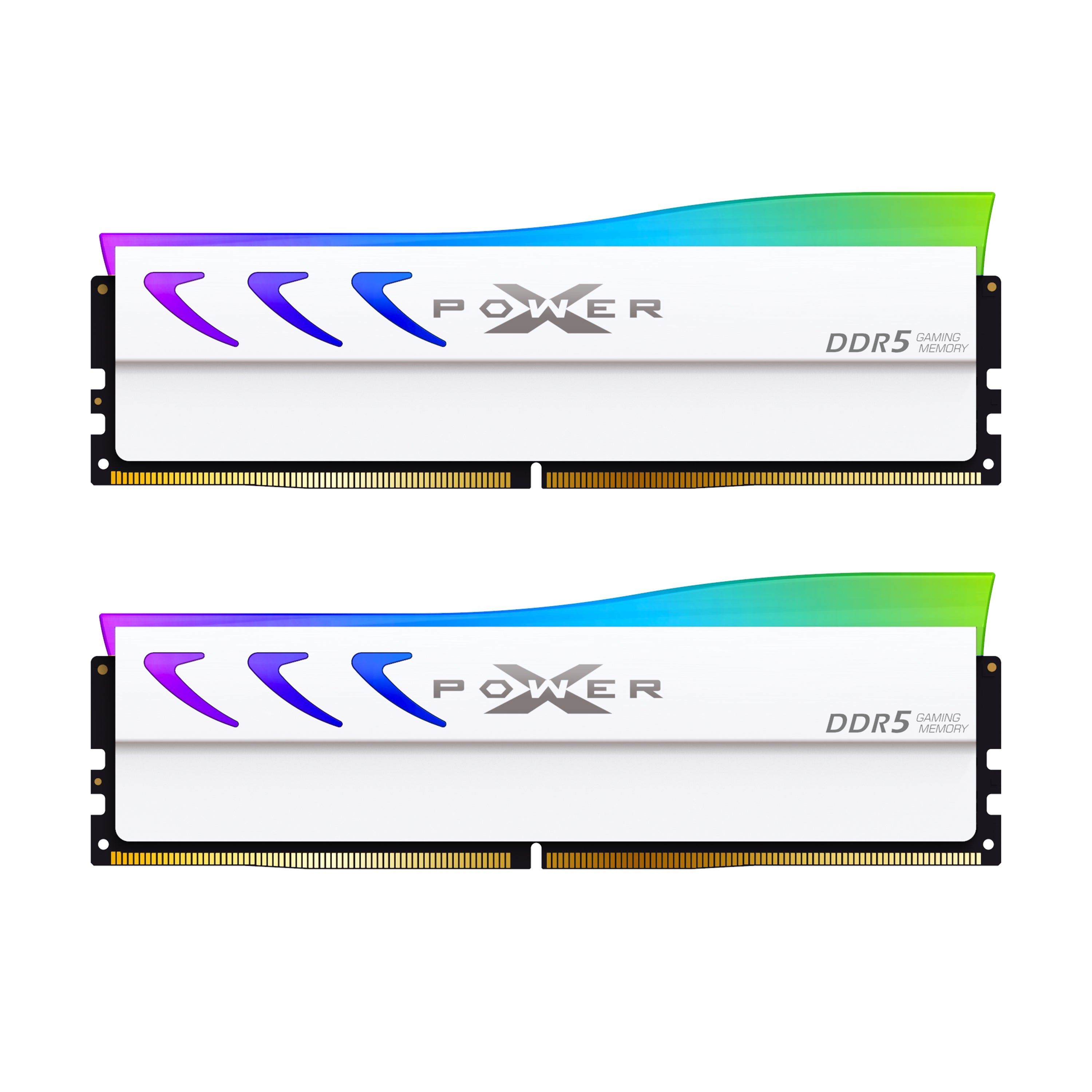 Silicon Power Storm RGB DDR5 6000MT/s (PC5-48000) CL36 32GB(16GBx2) Dual Pack 1.35V Desktop Unbuffered DIMM